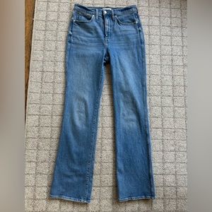 Madewell High Rise Bootcut Jeans Blue edgewood wash 28 tall Womens NB108